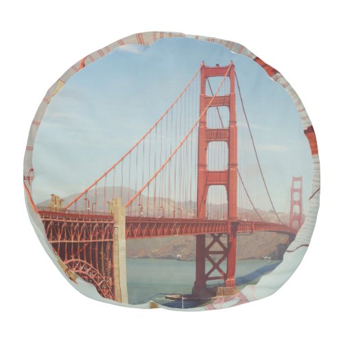Golden Gate Bridge Retro Filter Pouf
