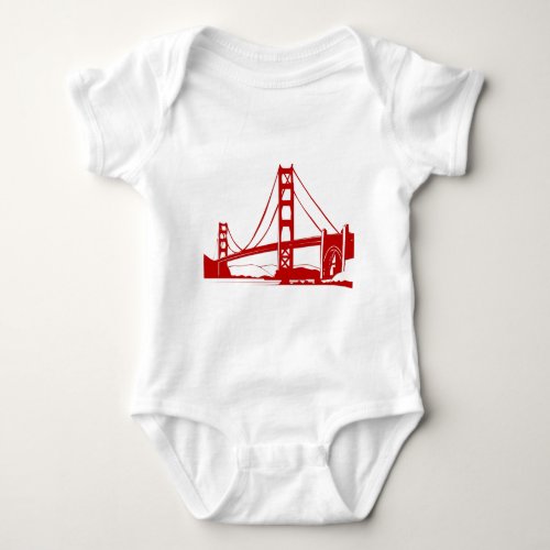 Golden Gate Bridge _ San Francisco CA Baby Bodysuit
