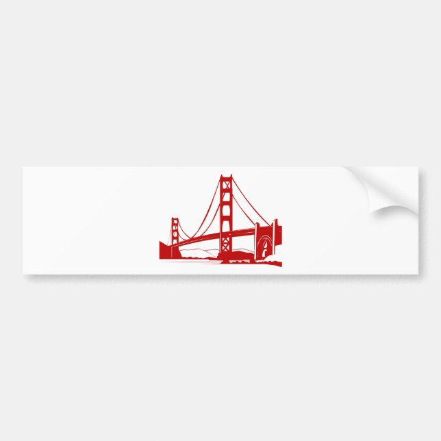 Golden Gate Bridge - San Francisco, CA Bumper Sticker (Front)