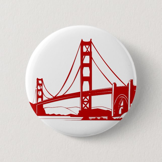 Golden Gate Bridge - San Francisco, CA Button (Front)