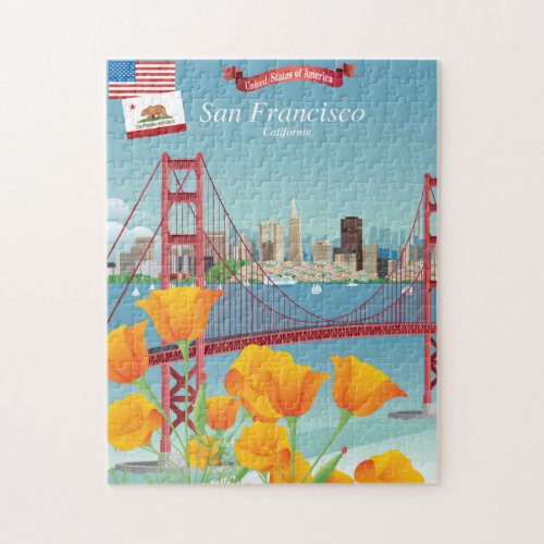 Golden Gate Bridge  San Francisco CA Jigsaw Puzzle