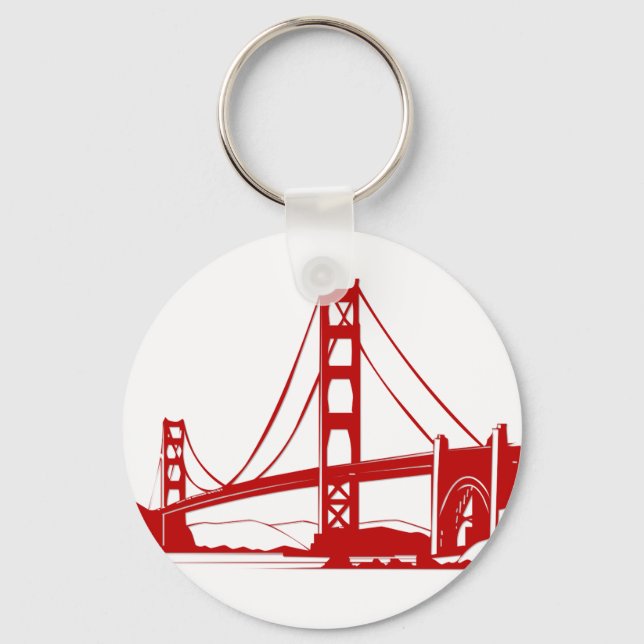 Golden Gate Bridge - San Francisco, CA Keychain (Front)