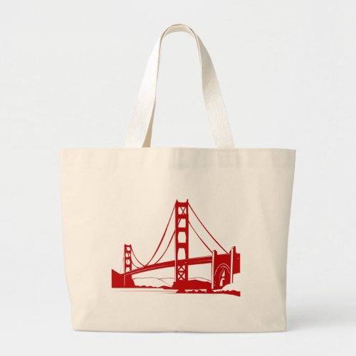 Golden Gate Bridge _ San Francisco CA Large Tote Bag