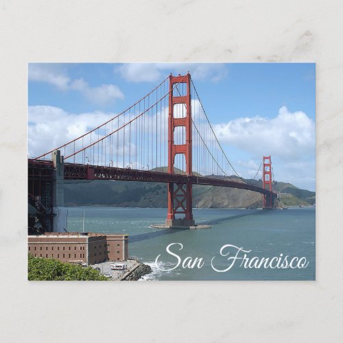 Golden Gate Bridge San Francisco CA Postcard