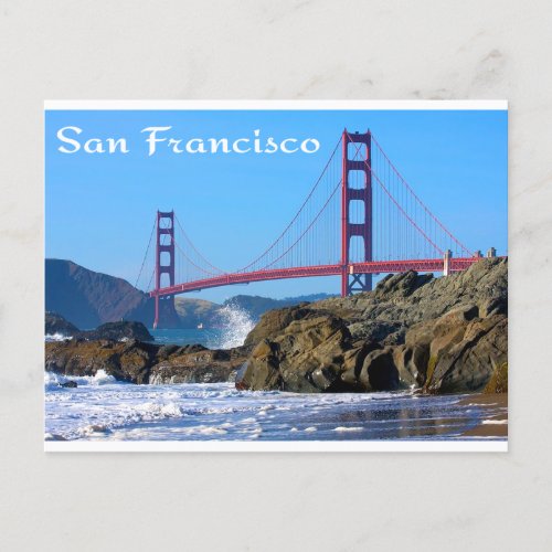 Golden Gate Bridge  San Francisco CA Postcard