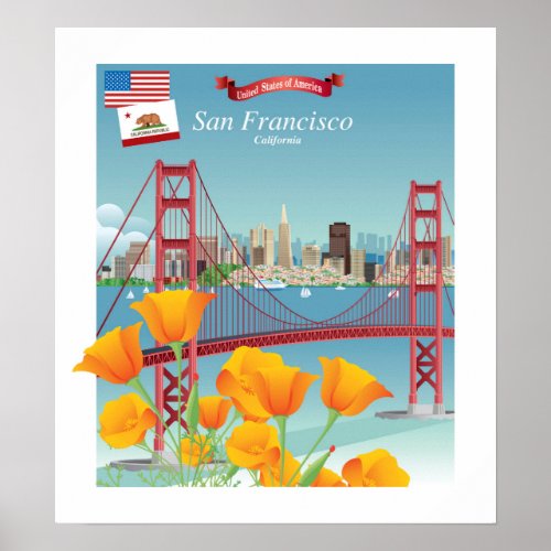 Golden Gate Bridge  San Francisco CA Poster