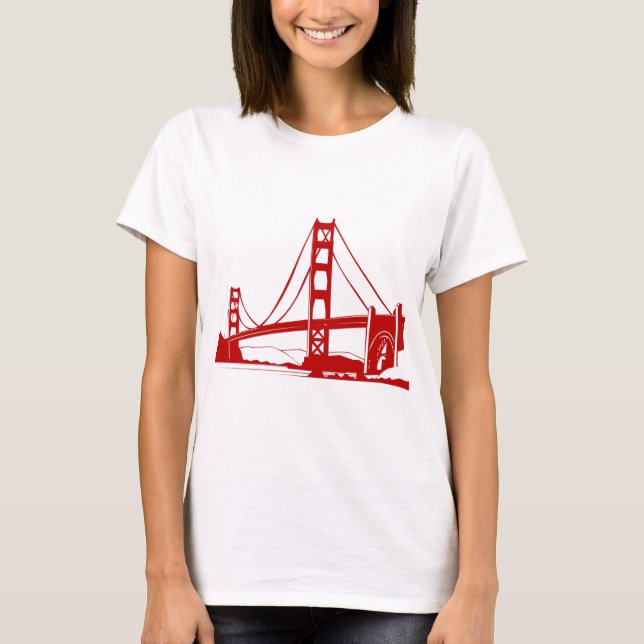 Golden Gate Bridge - San Francisco, CA T-Shirt (Front)