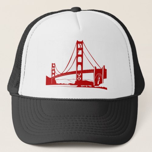 Golden Gate Bridge _ San Francisco CA Trucker Hat