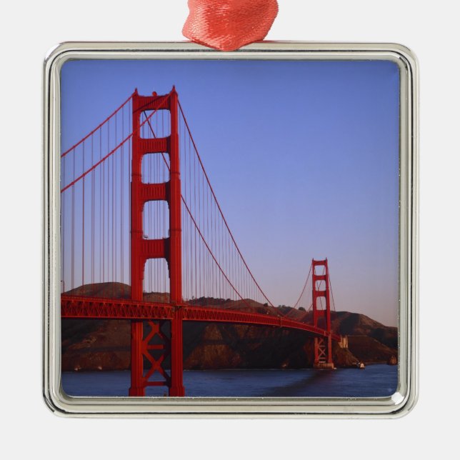 Golden Gate Bridge, San Francisco, California, 2 Metal Ornament (Front)