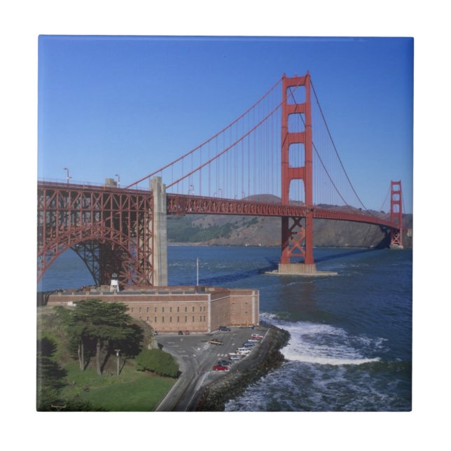 Golden Gate Bridge, San Francisco, California 7 Tile (Front)