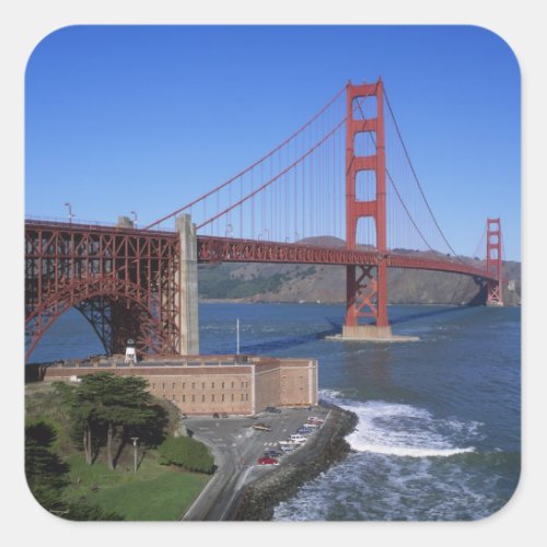 Golden Gate Bridge San Francisco California 8 Square Sticker
