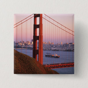 Golden Gate Bridge; San Francisco; California; Button