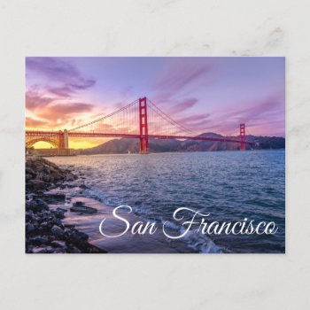 Golden Gate Bridge San Francisco  California Ca Postcard by merrydestinations at Zazzle