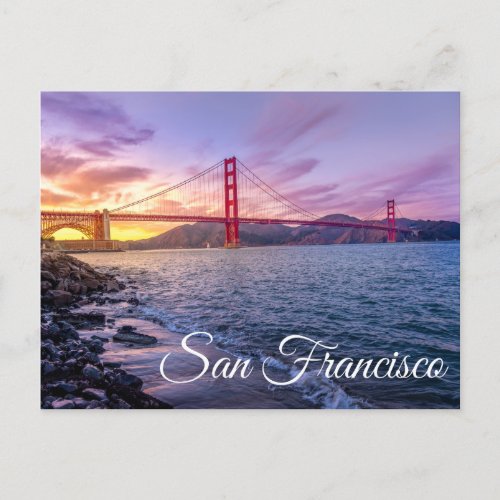 Golden Gate Bridge San Francisco California CA Postcard