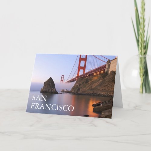 Golden Gate Bridge  San Francisco California Card