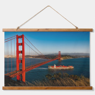 Golden Gate Bridge San Francisco California Hanging Tapestry