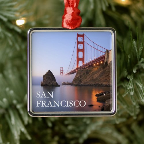 Golden Gate Bridge  San Francisco California Metal Ornament