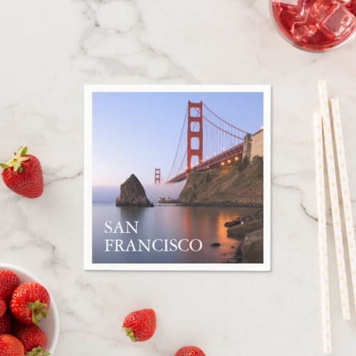 Golden Gate Bridge  San Francisco California Napkins