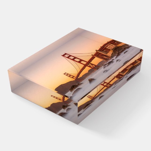Golden Gate Bridge, San Francisco, California Paperweight (Angled)