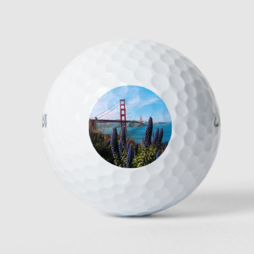 Golden Gate Bridge San Francisco California Photo Golf Balls