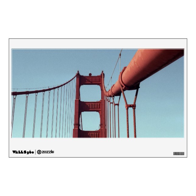 Golden Gate Bridge–San Francisco, California Photo Wall Sticker (Front)