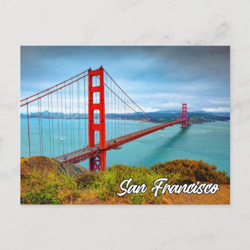 Golden Gate Bridge San Francisco California Postcard