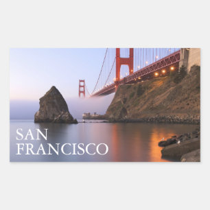 Golden Gate Bridge San Francisco California Rectangular Sticker