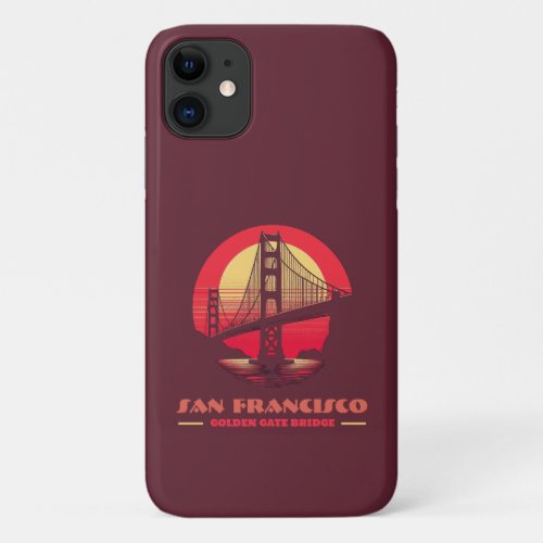 Golden Gate Bridge San Francisco California USA iPhone 11 Case