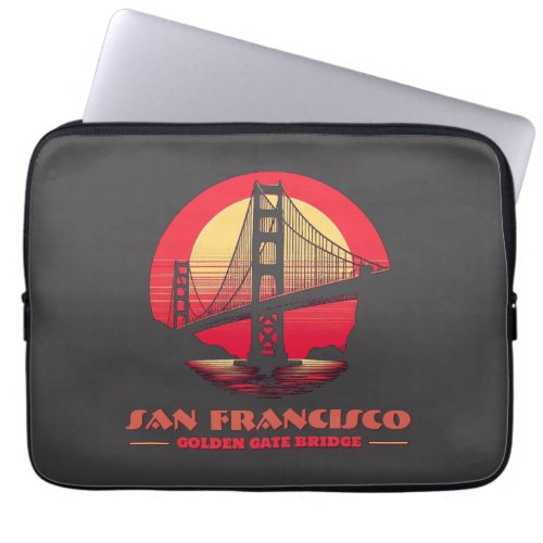 Golden Gate Bridge San Francisco California USA Laptop Sleeve
