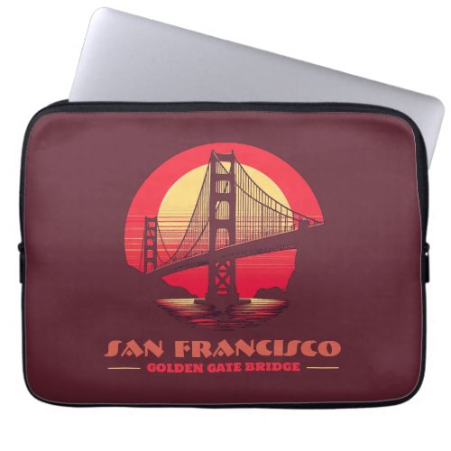 Golden Gate Bridge San Francisco California USA Laptop Sleeve