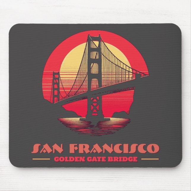 Golden Gate Bridge San Francisco California USA Mouse Pad (Front)
