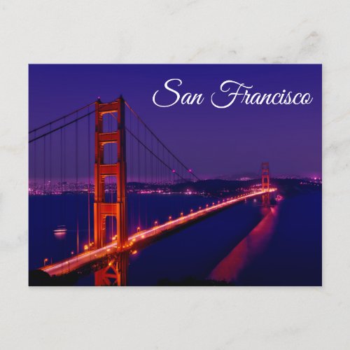 Golden Gate Bridge San Francisco California USA Postcard
