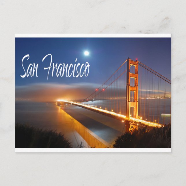 Golden Gate Bridge, San Francisco, California, USA Postcard (Front)