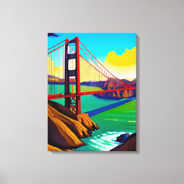 Golden Gate Bridge, San Francisco   Canvas Print (Front)