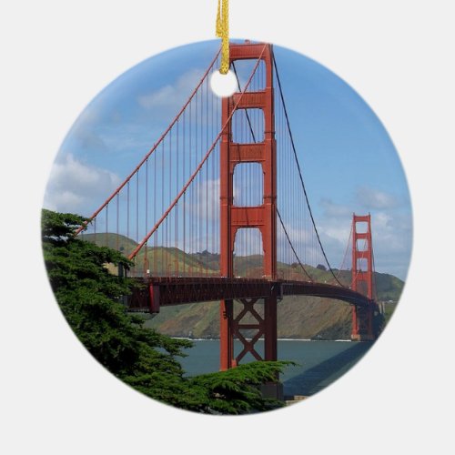 Golden Gate Bridge San Francisco Ceramic Ornament
