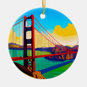 Golden Gate Bridge, San Francisco   Ceramic Ornament