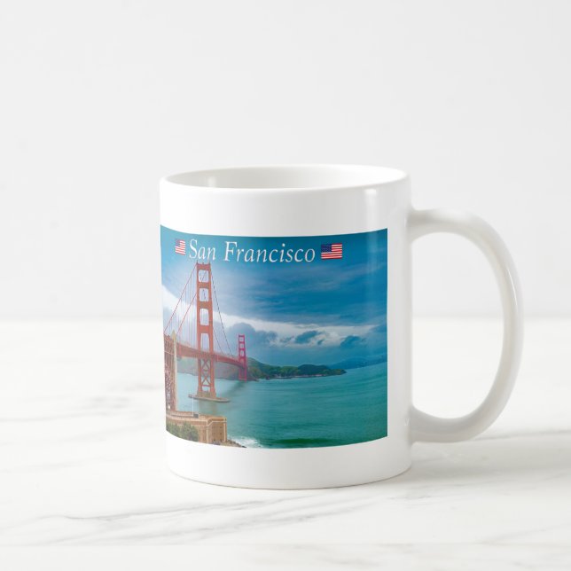 Golden Gate Bridge San Francisco Coffee Mug (Right)