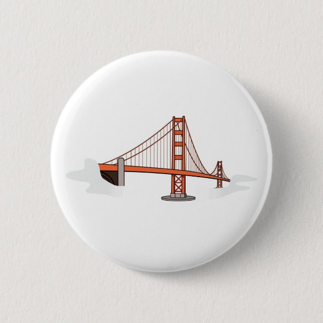 Golden Gate Bridge   San Francisco Destination Pinback Button (Front)