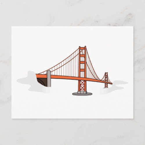Golden Gate Bridge   San Francisco Destination Postcard