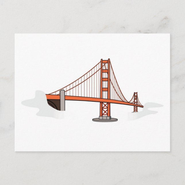 Golden Gate Bridge   San Francisco Destination Postcard (Front)