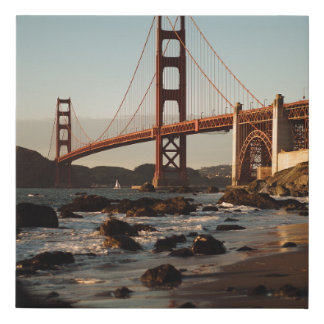 GOLDEN GATE BRIDGE, SAN FRANCISCO DURING DAY FAUX CANVAS PRINT