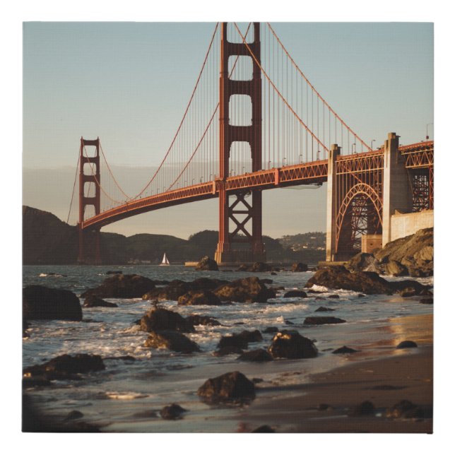 GOLDEN GATE BRIDGE, SAN FRANCISCO DURING DAY FAUX CANVAS PRINT (Front)