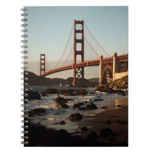 GOLDEN GATE BRIDGE, SAN FRANCISCO DURING DAY NOTEBOOK