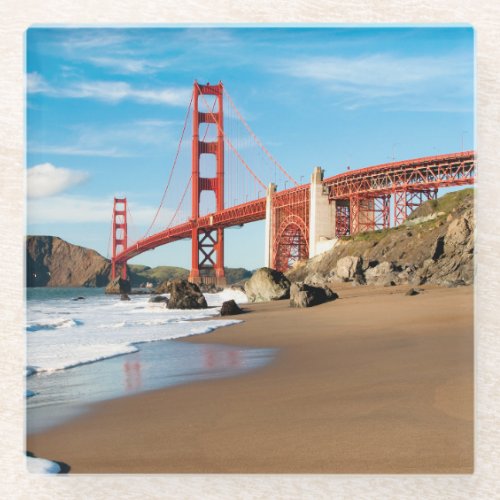 Golden Gate Bridge  San Francisco Glass Coaster