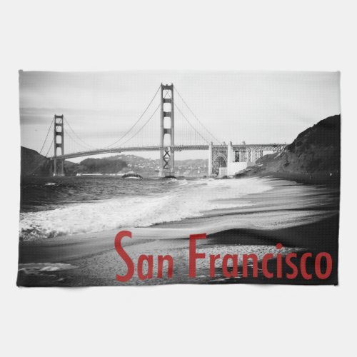 Golden Gate Bridge San Francisco Kitchen Towel