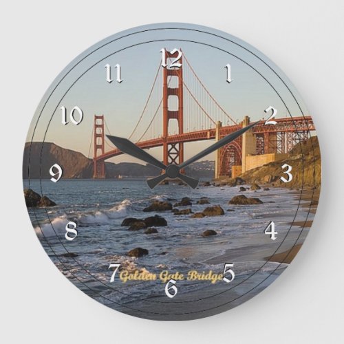 Golden Gate Bridge San Francisco Large Clock