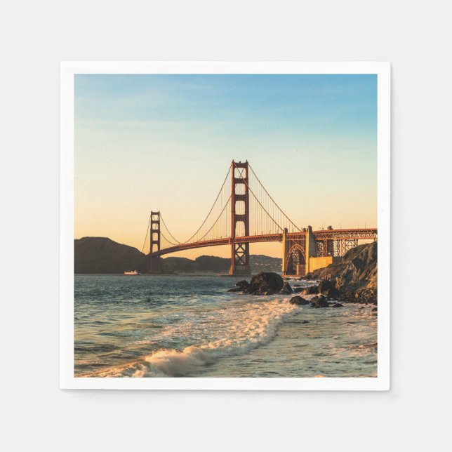 Golden Gate Bridge, San Francisco Paper Napkins (Front)