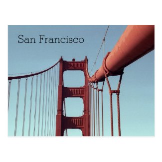 Golden Gate Bridge, San Francisco Photo Travel Postcard