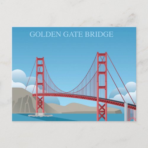 Golden Gate Bridge  San Francisco Postcard
