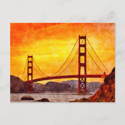 Golden Gate Bridge San Francisco Postcard